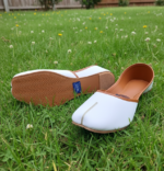 White Leather Khussa