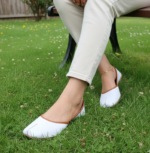 White Leather Khussa