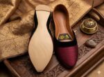 Women’s Premium Silk Khussa – Elegant Maroon Traditional Flats - Image 2