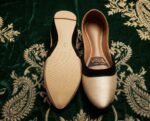 Luxury Silk Finish Khussa (Off-White) – Soft Sole Handmade Shoes - Image 3