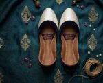 Luxury Silk Finish Khussa (Off-White) – Soft Sole Handmade Shoes - Image 5